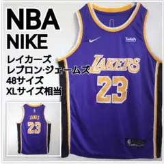 古着 NBA NIKEレブロンジェームス レイカーズ ユニフォーム 48サイズ