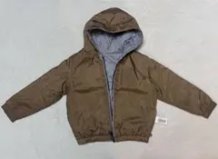 プチバトー 5A ブラウンフード付き ジャケット 100cmから