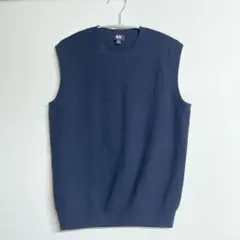 UNIQLO ニットベスト ダークブルー