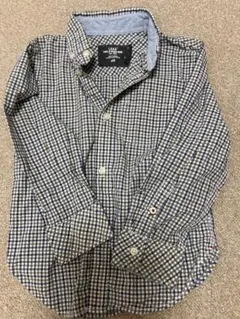 H&M サイズ　子供110センチ　グレーと紺、白のチェック