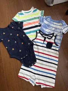 GAP ʕ•ᴥ•ʔロンパース・カバーオール 4点セット