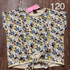 新品♥ミニーちゃん Tシャツ 総柄 ディズニー 120