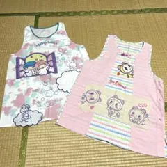 保育士　エプロン　ピンクセット