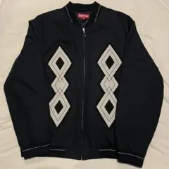 Supreme diamond rayon bomber jacket