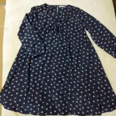 （まとめ130）earth music & ecology 花柄ワンピース F