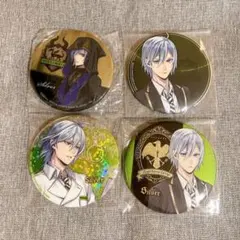 【4点セット】ツイステ シルバー 缶バッジ 一番くじ namco