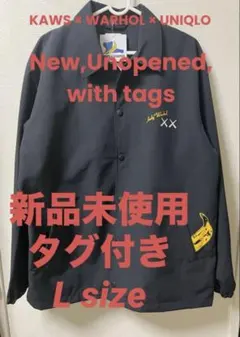 【新品未使用】UNIQLO×KAWS + WARHOL コーチジャケット XL
