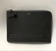 美品　PELLE MORBIDA クラッチバッグ キャピターノ　チャコールグレー