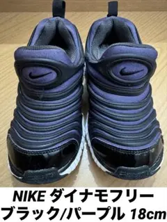 Nike ダイナモフリー ブラック/パープル スニーカー