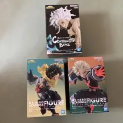 僕のヒーローアカデミア 緑谷出久　爆豪勝己 死柄木弔 フィギュア3点セット
