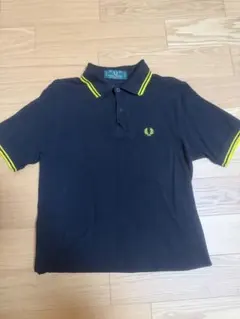 FRED PERRY フレッドペリーポロシャツ ブラックイエローライン月桂樹
