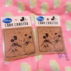 ☆値下げ☆ディズニー☆ミッキー♡ミニー☆コースター2個セット☆