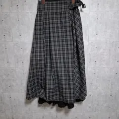 axes femmeチェックフレアスカート