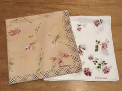 Burberrys　バーバリー　花柄ハンカチ　2枚セット