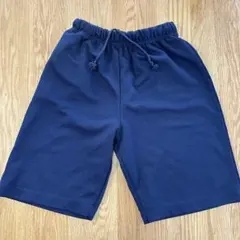 体操ズボン クォーターパンツ 体育着 ハーフパンツ150 紺