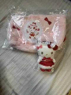 ハローキティ 当たりくじマスコット＆トートバッグセット。プレゼント付き