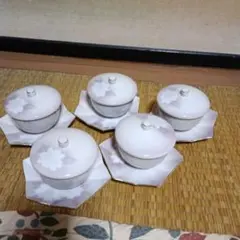 蓋付き煮物椀 5個セット