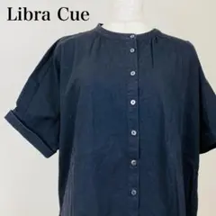 Libra Cue ボタン付きシャツ 半袖 ブラウス 0723Bのサムネイル