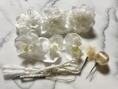 胡蝶蘭　花　和装　髪飾り　結婚式　卒業式　成人式　七五三　着物　浴衣　ヘアアクセ