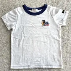 ミキハウスDOUBLE.B半袖Tシャツ 100cm ホワイト/ネイビー