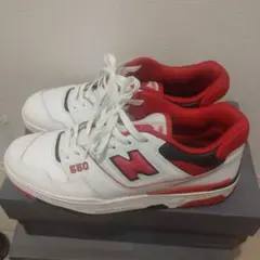 New Balance BB550SE1 28cm ホワイト/レッド