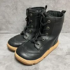 【ムーンスター】（18EE）キッズブーツ レースアップキャロット サイドジップ