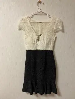 dazzy storeレーストップス フレアスカート ドレス