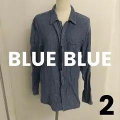 7ピ391◎ブルーブルー◎長袖シャツ◎トップスのサムネイル