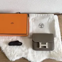 【新品未使用】保護シール付き エルメスコンスタンススリム エトゥープ