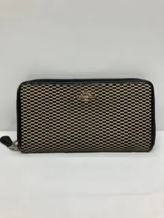 C0102）COACH 長財布/--/BLK/総柄/レディース