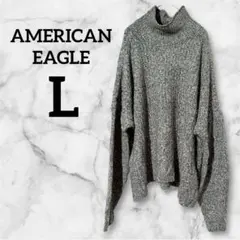 美品✨️ AMERICAN EAGLE グレー タートルネック 【L】 セーターのサムネイル