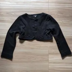 BeBe 黒 ボレロカーディガン 130
