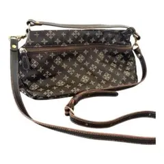 【美品】russet（ラシット） モノグラム柄2wayショルダーバッグ ブラウン