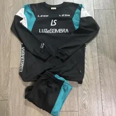 LUZeSOMBRA 150サイズ ブラック/ターコイズ　上下セットアップ