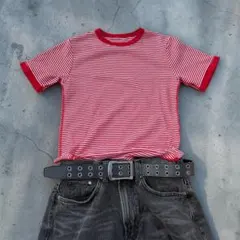 Hanes ボーダーT 00s L y2k 平成 archive