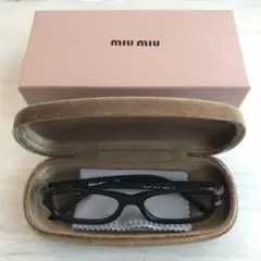 MIU MIU メガネフレーム 度なしVMU19F