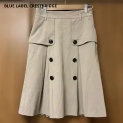 BLUE LABEL CRESTBRIDGE ボックスプリーツスカート 38のサムネイル