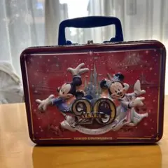 東京ディズニーランド 20周年 お菓子の空缶 ディズニーランド トランク型