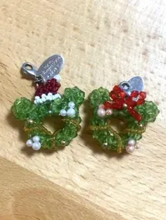 【セット販売】ディズニークリスマス ミッキー ミニー ビーズチャーム