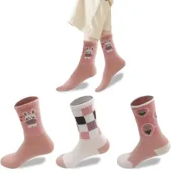 靴下 レディース ソックス 中厚手 暖かい 蒸れない 22-24cm