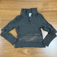 m*f様 モスキーノ　長袖 カットソー ヘザーグレー ダメージ加工のサムネイル