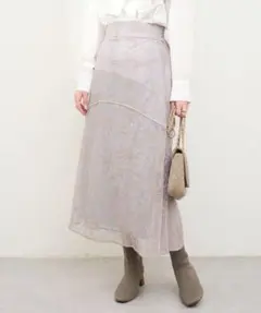 ◆ natural couture osono長さ変えれる線画 レーススカート