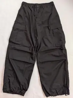 GU スーパーワイドカーゴパンツ 黒 Lサイズ ジーユー