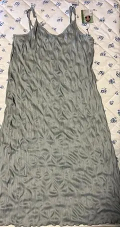 グレー リブ編み キャミワンピース　しまむら　近藤千尋さんコラボ