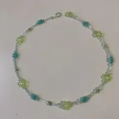 ビーズ　ネックレス　ハンドメイド