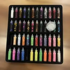 ビーズ 48個セット（2個なし） レジン用品 収納ケース付き