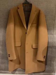 BEAMS フリース チェスターコート　チャコール　Mサイズ