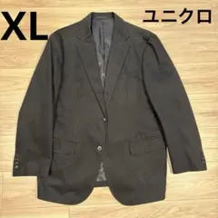 ユニクロ黒のテーラードジャケット XL