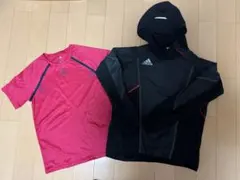 adidas アディダス ピステ ウィンドブレーカー Tシャツ セット160