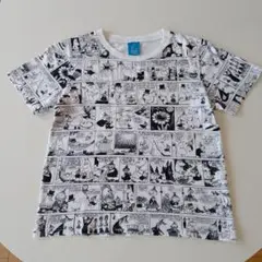 【美品】MOOMIN VALLEYムーミンコミック柄 半袖Tシャツ総柄 Sサイズのサムネイル